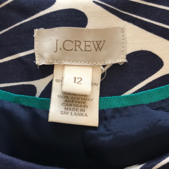 J Crew Blue White Fanfare jacket blazer 12 - Picture 5 of 7